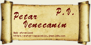 Petar Venečanin vizit kartica
